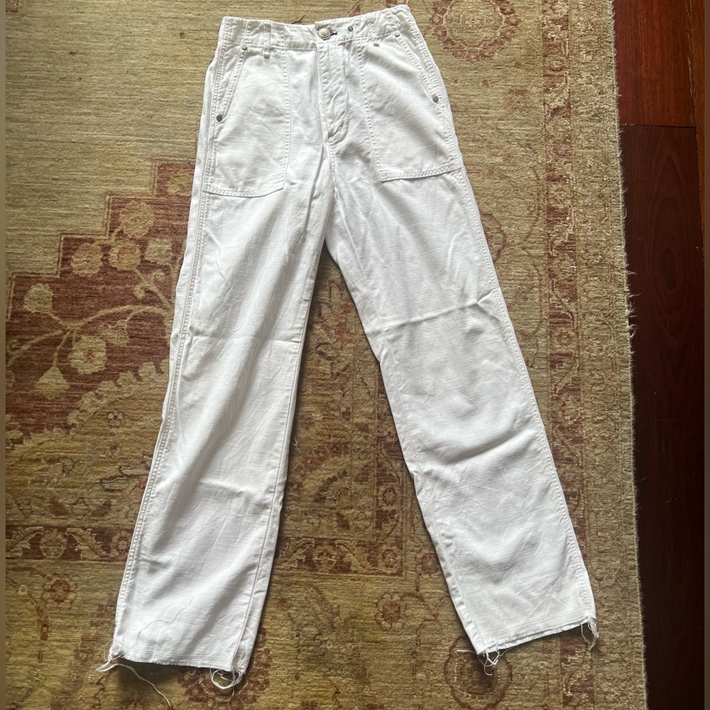 Rag & Bone White 100% Cotton Pant - Picture 1 of 4